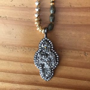 Stella & Dot mixed metal bead necklace